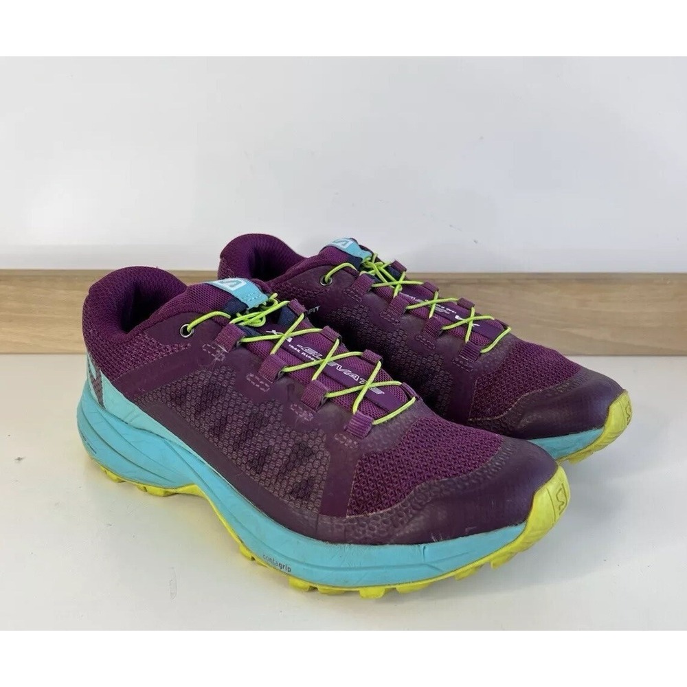 Salomon XA Elevate Trail Running Shoes Purple Aqua / Womens Size 6